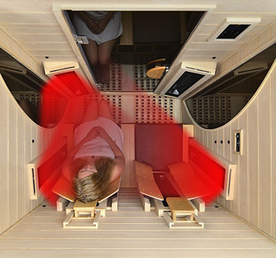 Seat 1 with optimal all-round radiation