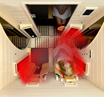 Seat 2 with optimal all-round radiation
